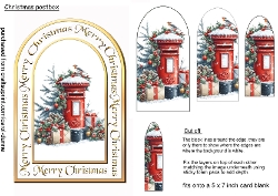 Arch shaped Christmas post box