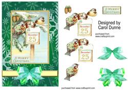 Vintage Christmas Birds