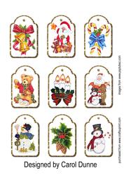 Christmas Tags - Gold