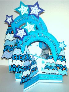Christmas Tree Cascade Deluxe (blue)