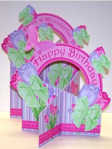 Pink and Lilac Tulips Cascade Deluxe