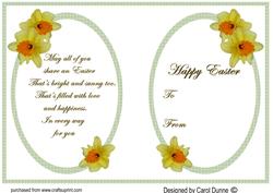 Easter Insert - Daffodils