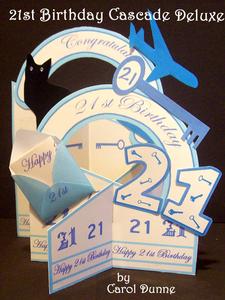 21st Birthday(blue) Cascade Deluxe