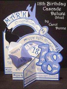 18th Birthday (blue) Cascade Deluxe