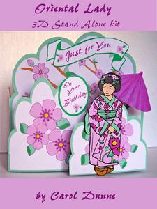 Oriental Lady 3D Stand Alone Kit