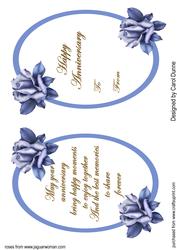 Anniversary Insert -blue