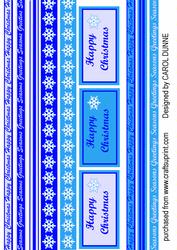 Blue Christmas Ribbons