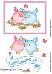 Love Birds Wedding Day