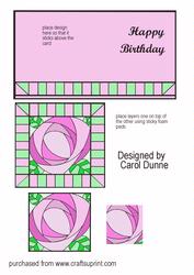 Art Deco Rose Card