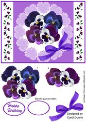 Hearts and Pansies