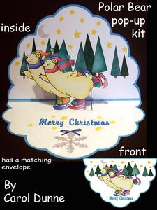 Skating Polar Bear Pop-up Kit