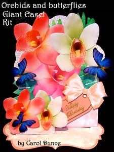 Orchids & Butterflies Large Easel Kit