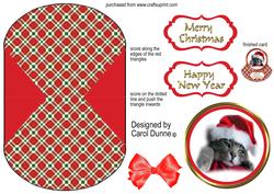 Christmas Kitten Wobble Card