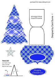 Christmas Tree Easel (blue)