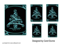 Steampunk Trees -blue