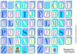 Alphabet Baby Blocks - Boy