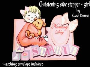 Christening Side Stepper - Girl
