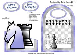 Cutaway Card -chess