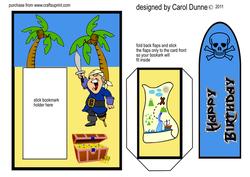Bookmark Card - Pirates