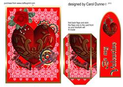 Bookmark Card - Steam Punk Valentine