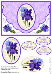 Scalloped Edge Envelope Front -iris