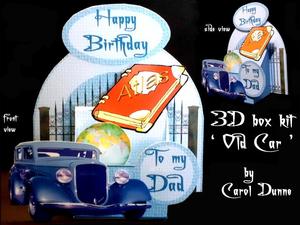 3D Box ' Old Car'