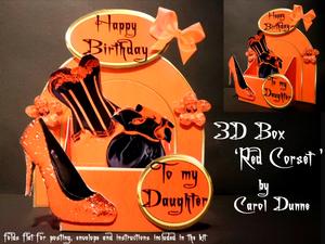 3D Box 'red Corset' Kit