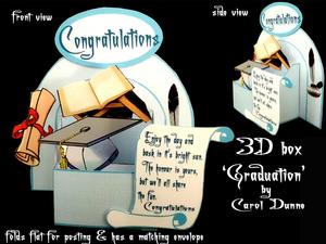 3D Box graduation (blue)