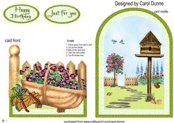 Garden Trug Cutaway Birthday