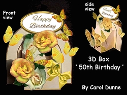 3D Box 50th Birthday Kit