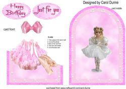 Ballet Cutaway Card