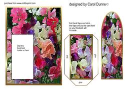 Bookmark Card - Sweetpeas