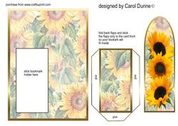 Bookmark Card - Sunflowers