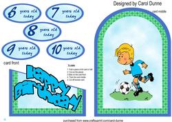 Football Cutaway Card