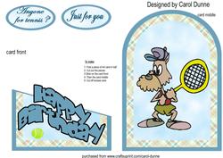 Tennis Cutaway Card