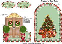 Christmas Door Cutaway