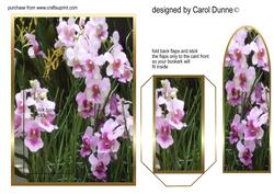 Pink Orchid Bookmark Card