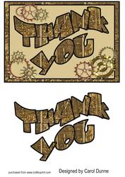 Thank You - Steampunk Cogs