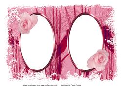 Pink Roses Insert