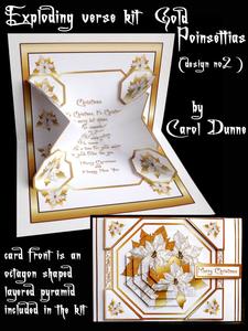Exploding Verse Kit Gold Poinsettias Design 2