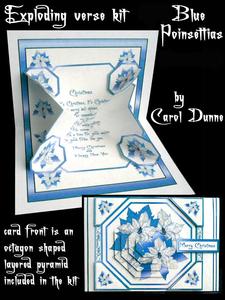 Exploding Verse Kit - Blue Poinsettias