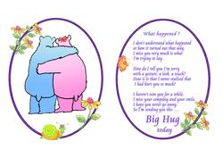 A Big Hug Insert- (male and Female)