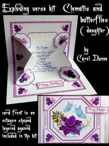 Exploding Verse - Clematis and Butterflies (daughter)