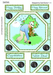 Bowls Card Front -retirement