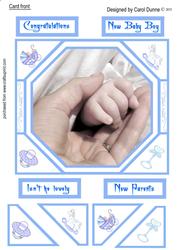 Card Front - New Baby Boy
