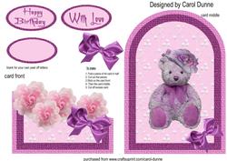 Cutaway - Pink Bear