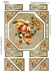 Card Front - Autumn Roses