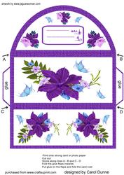Money Wallet - Clematis and Butterflies
