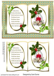 Holly and Ivy Book Card Front