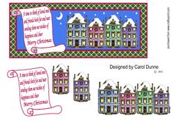 Dl Christmas Houses Decoupage
